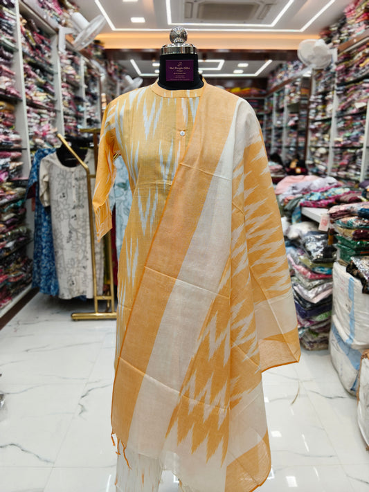 Pure Cotton 3 Pcs Salwar Set - PCSS21