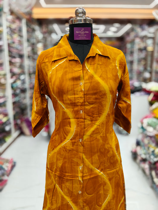 Aline Collar Neck Spun Cotton Co Ord Set - ACCS04