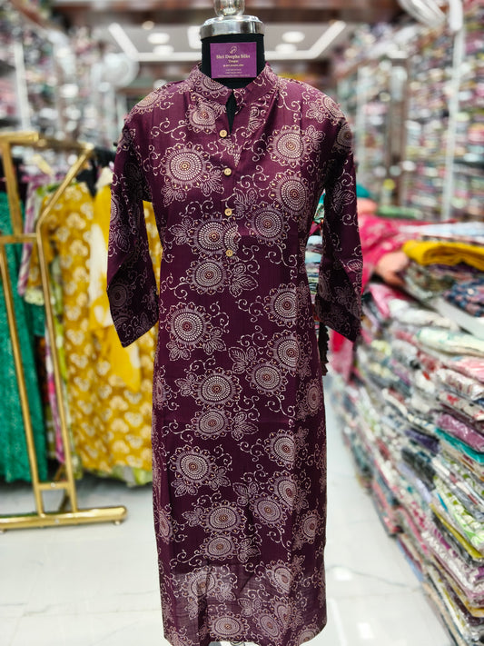 Vatican Silk Aline Kurti - ALKT12