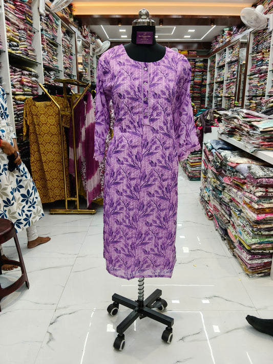 Georgette Straight Cut Kurti - SCKT46