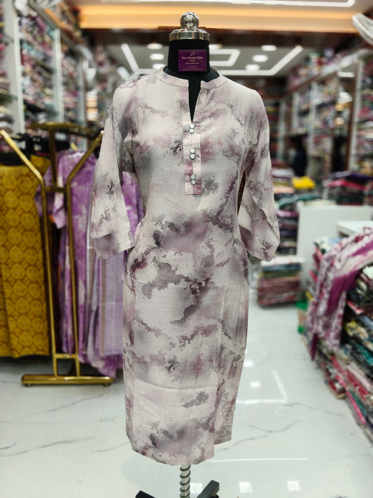 Georgette Straight Cut Kurti - SCKT44