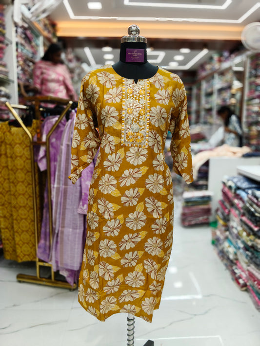 Vatican Silk Straight Cut Kurti - SCKT40