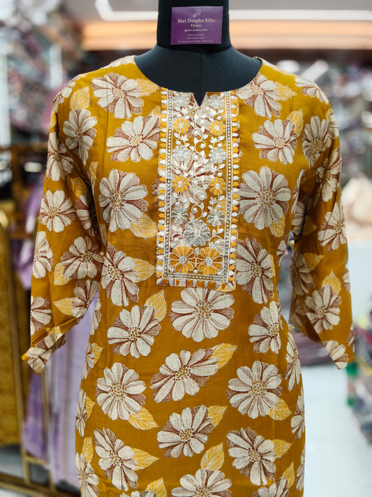 Vatican Silk Straight Cut Kurti - SCKT40
