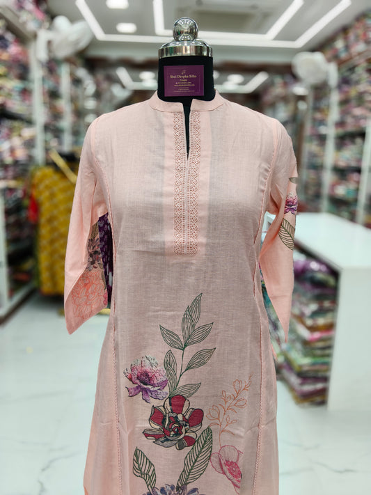 Khadi Cotton Aline Kurti - ALKT92
