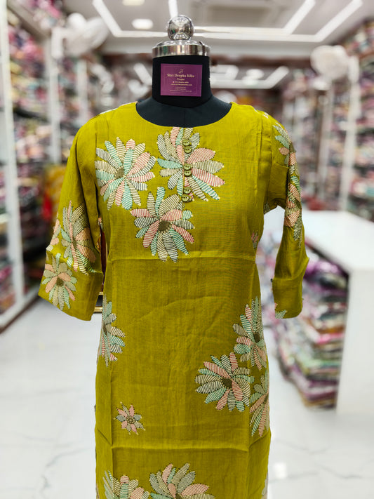 Vatican Silk Straight Cut Kurti - SCKT01