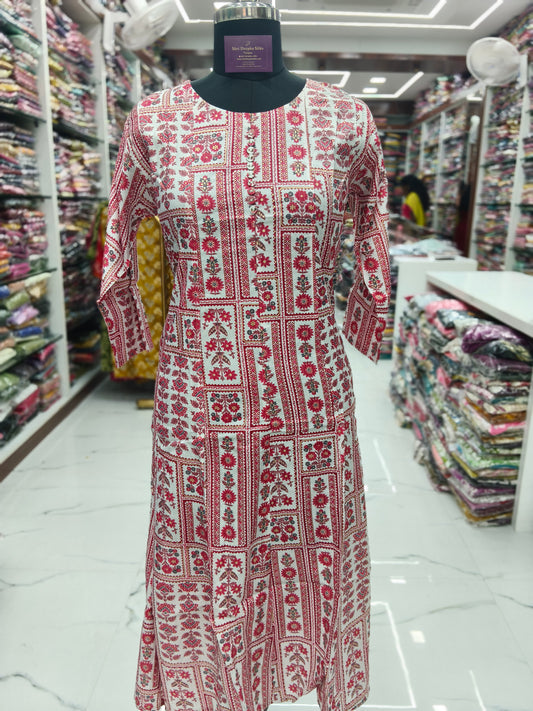 Vatican Silk Aline Kurti - ALKT64