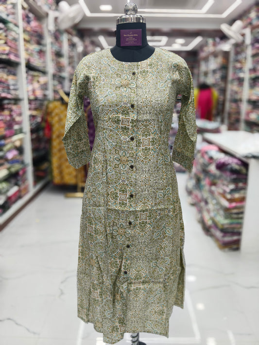 Vatican Silk Aline Kurti - ALKT57