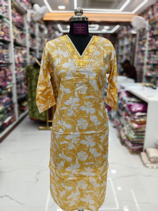 Vatican Silk Straight Cut Kurti - SCKT24