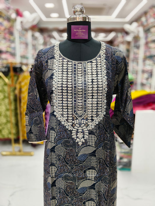 Vatican Silk Straight Cut Kurti - SCKT13