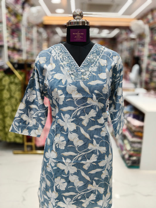 Vatican Silk Straight Cut Kurti - SCKT27