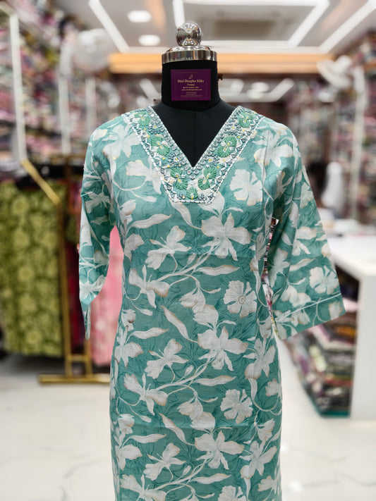 Vatican Silk Straight Cut Kurti - SCKT26