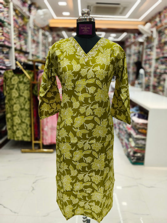 Vatican Silk Straight Cut Kurti - SCKT31