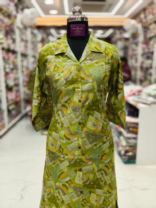 Aline Collar Neck Vatican Silk Co Ord Set - ACCS14