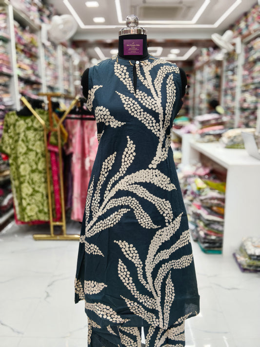 Aline Halter Neck Spun Cotton Co Ord Set - AHCS23