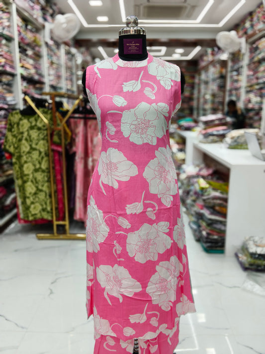 Aline Halter Neck Spun Cotton Co Ord Set - AHCS26