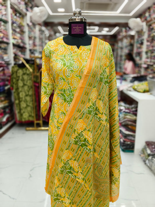 Casual Wear Spun Cotton 3 Pcs Salwar Set - CWSS26