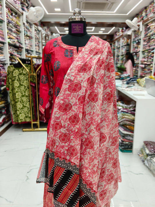 Casual Wear Pure Cotton 3 Pcs Salwar Set - CWSS32