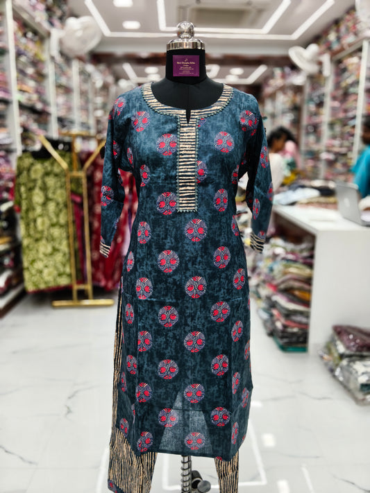 Casual Wear Pure Cotton 3 Pcs Salwar Set - CWSS31