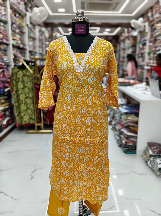 Casual Wear Pure Cotton 3 Pcs Salwar Set - CWSS28