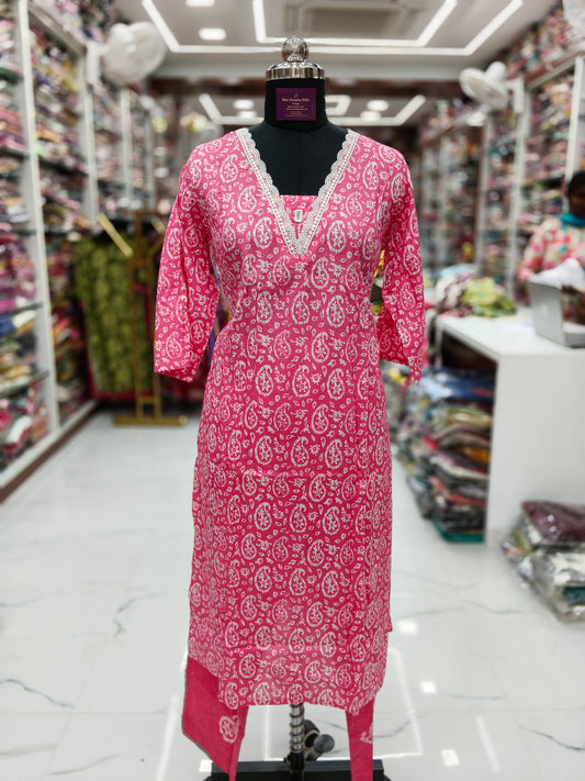 Casual Wear Pure Cotton 3 Pcs Salwar Set - CWSS37