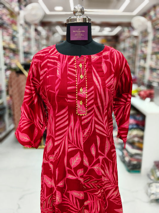 Vatican Silk Aline Kurti - ALKT80
