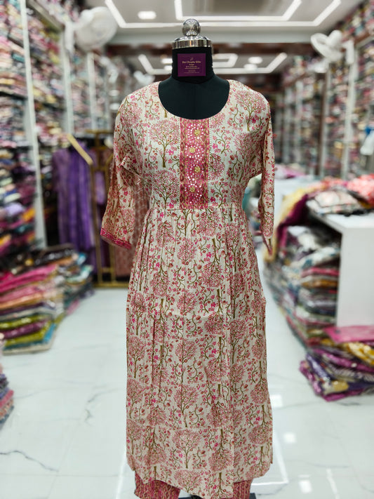 Nyra Cut 3 Pcs Modal Silk Salwar Set - NCSS01