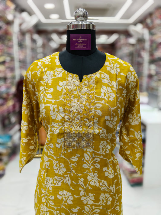 Vatican Silk Straight Cut Kurti - SCKT48