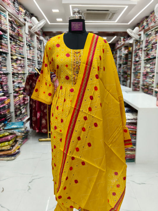 Nyra Cut 3 Pcs Modal Silk Salwar Set - NCSS13