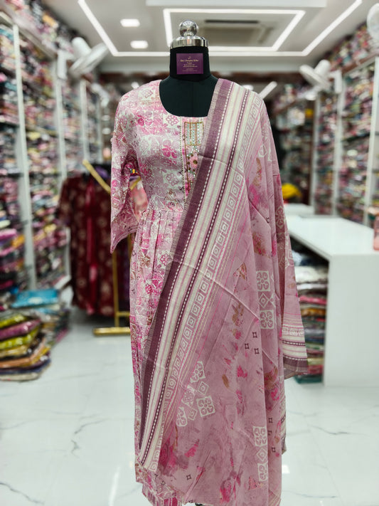 Nyra Cut 3 Pcs Spun Cotton Salwar Set - NCSS14