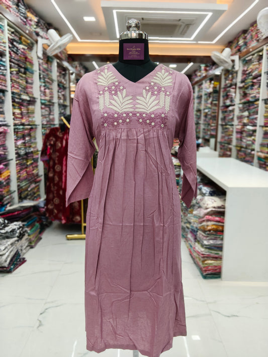 Khadi Cotton Aline Kurti - ALKT101