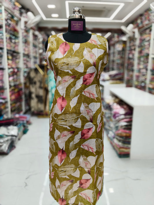 Premium Linen Cotton Kurti - LCKT02