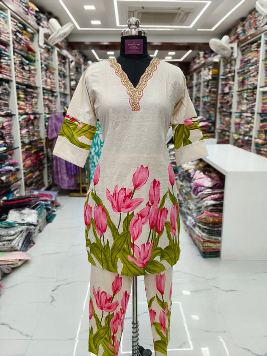 Premium Khadi Cotton Co Ord Set - KCCS01