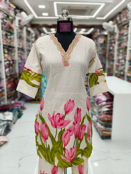 Premium Khadi Cotton Co Ord Set - KCCS01