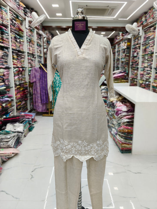 Premium Linen Cotton Co Ord Set - LCCS01