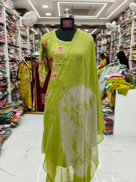 Vatican Silk Co Ord Set with Dupatta - COSD01