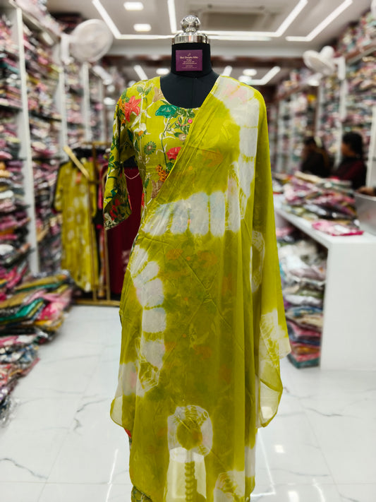 Vatican Silk Co Ord Set with Dupatta - COSD05