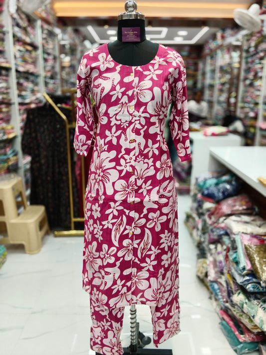 Vatican Silk Co Ord Set with Dupatta - COSD09