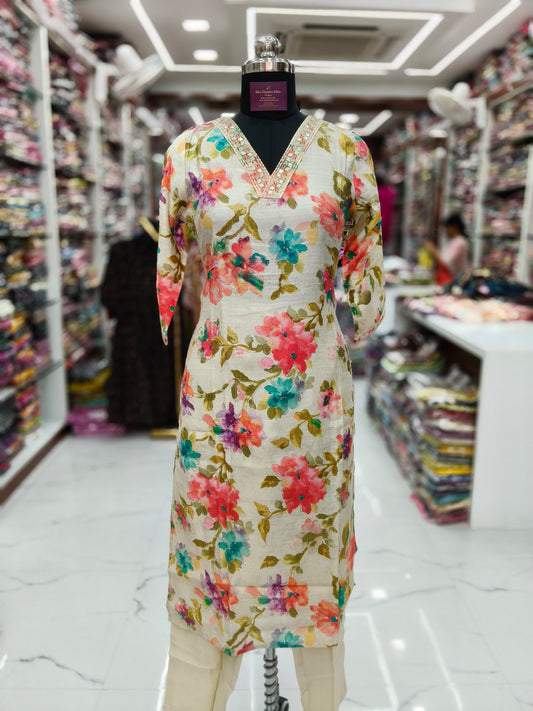 Shimmer Silk 3 Pcs Salwar Set - CWSS46