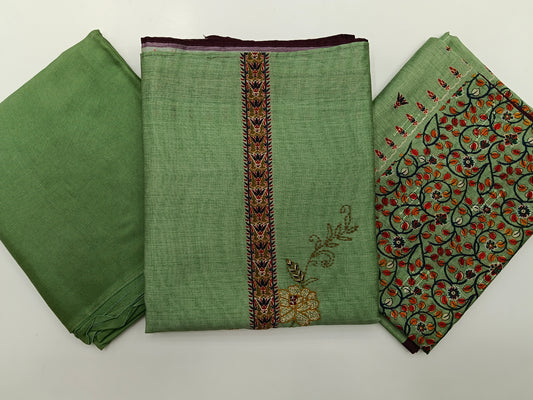 Chanderi Silk Unstitched Salwar Material