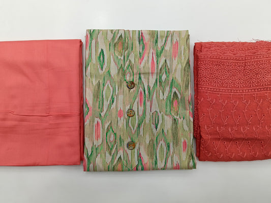 Chanderi Silk Unstitched Salwar Material