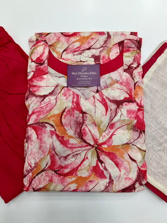 Casual Wear Vatican Silk 3 Pcs Salwar Set - JVSS07