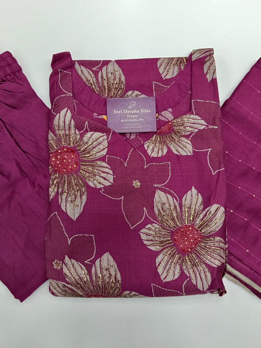 Casual Wear Vatican Silk 3 Pcs Salwar Set - JVSS05