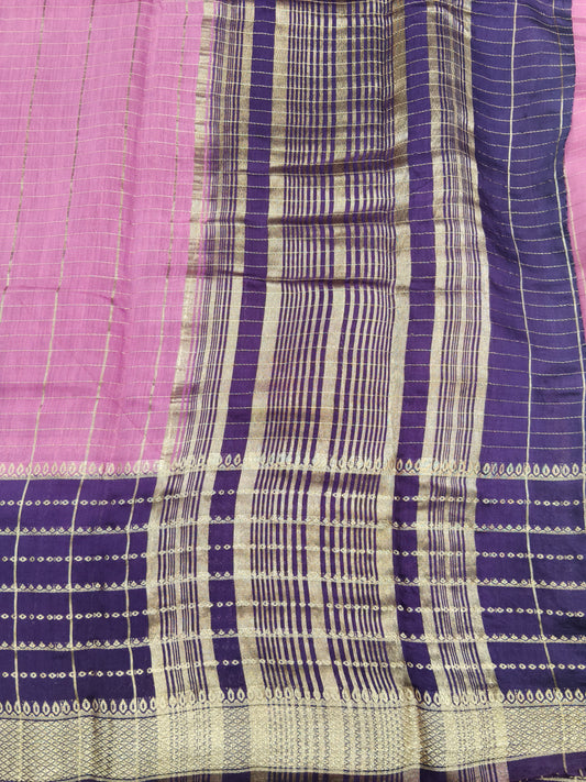Semi Banarasi Silk Saree