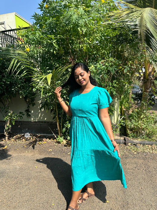 Wrinkle Puff Midi