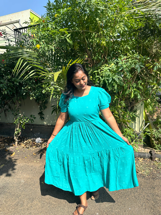 Wrinkle Puff Midi