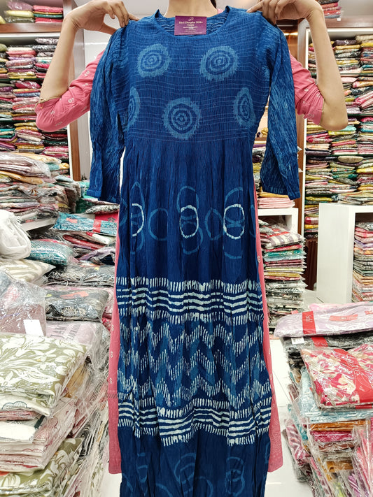 Smoky Midi Blue Dress - A3