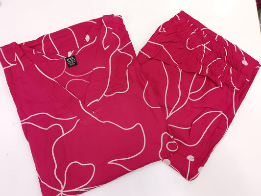 Co Ord V Neck (Pink)