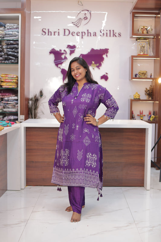 Vibrant Tussar Silk Co Ord Set - PPCS11