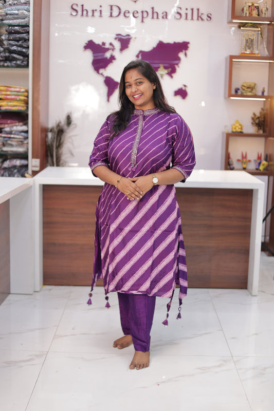Vibrant Tussar Silk Co Ord Set - PPCS07