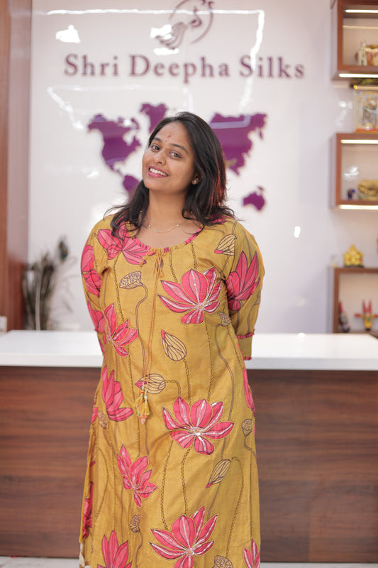 Vibrant Tussar Silk Co Ord Set - PPCS12